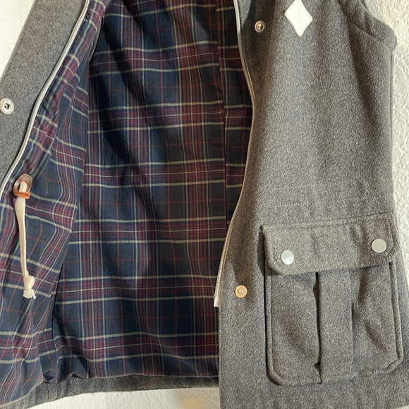 BURTON Women's Gray Dryride Thermex Dunmore Hooded Zip-Up Vest Front Pockets XS - Picture 4 of 10